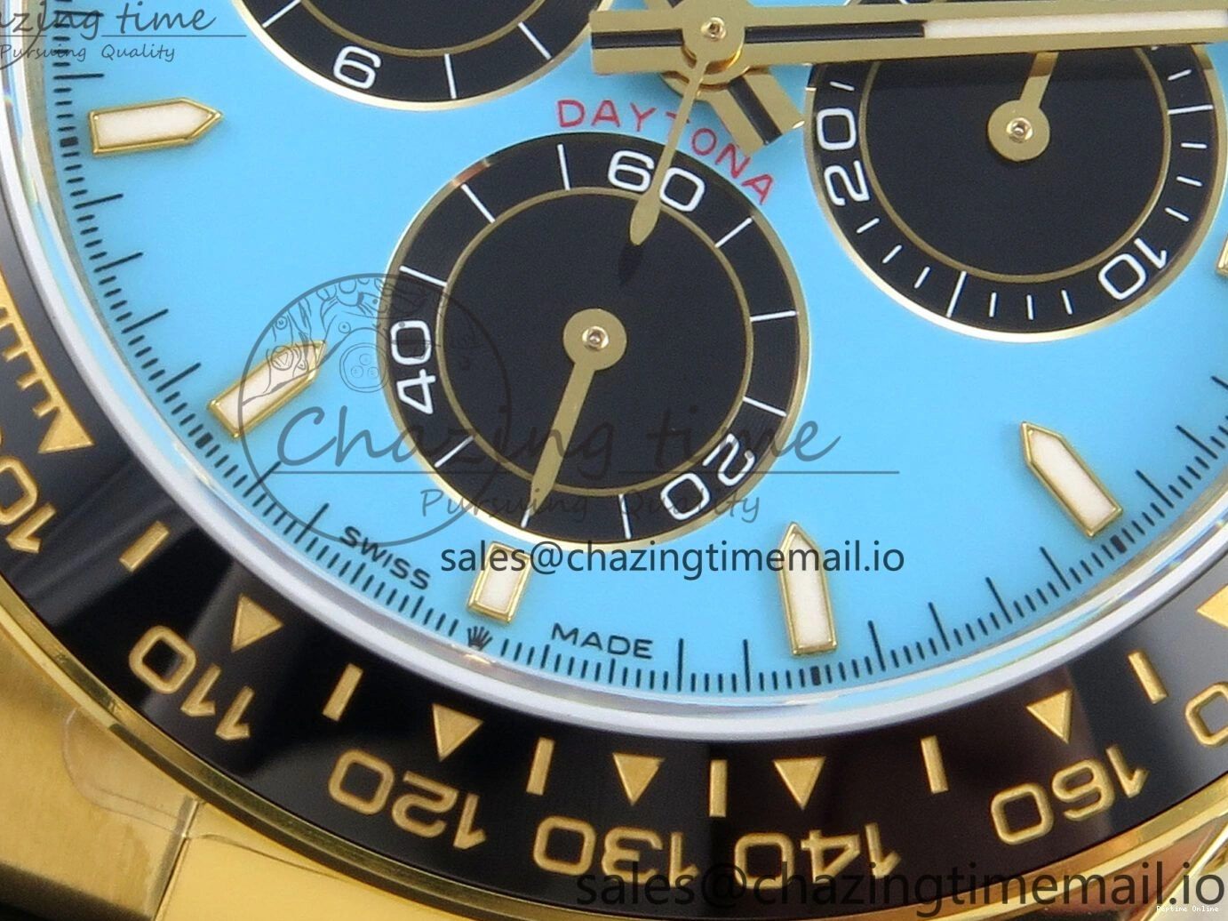 0408 Daytona 126518 QF 1:1 Best Edition Tiffany Turquoise Blue Dial Sticks Markers on Oysterflex Strap SH4131 V6（Gain Weight） Versatile 106